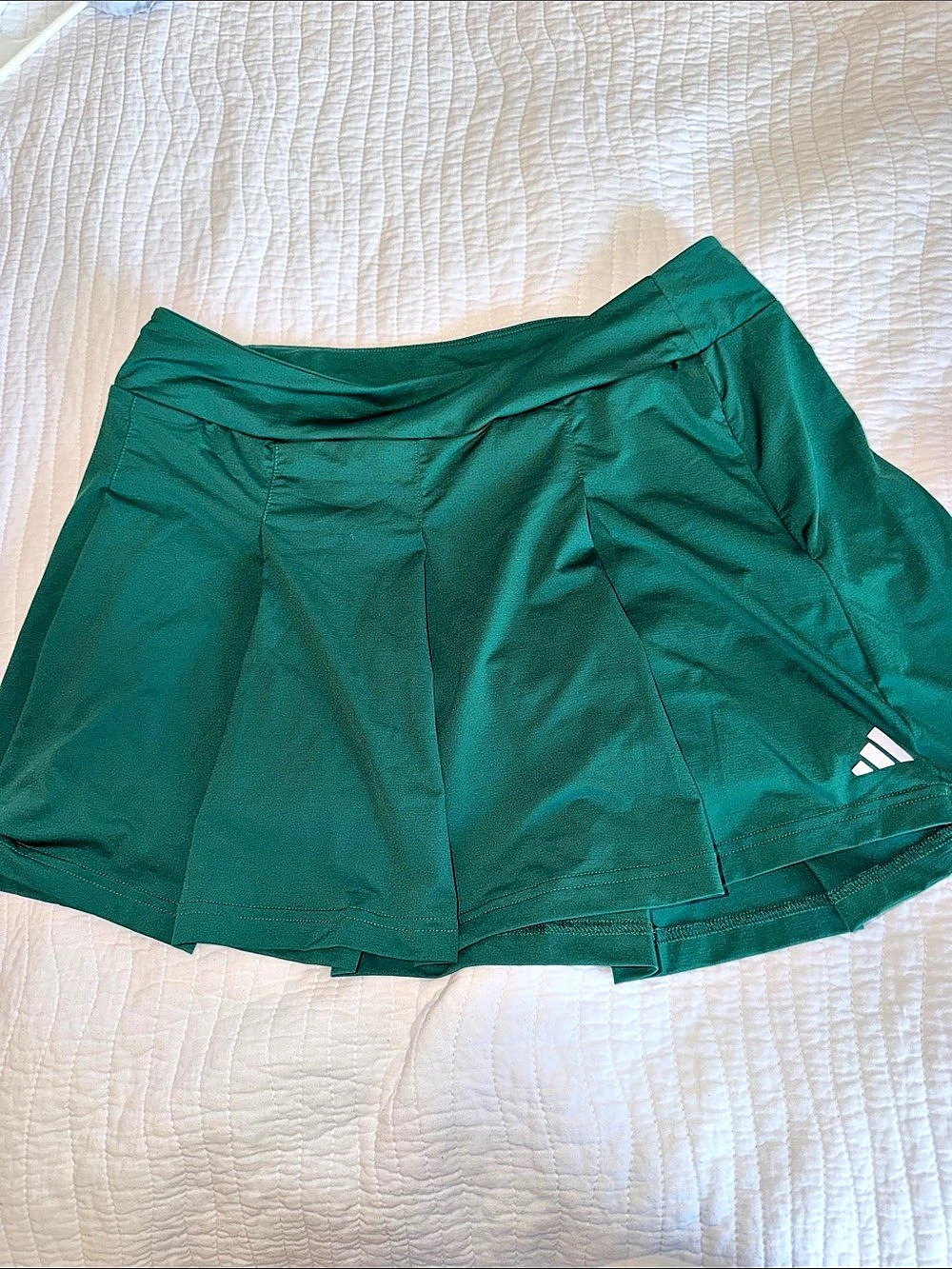 Adidas Originals Pleated Golf Skort Athletic Shorts Green Medium